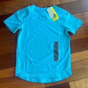 Kids blue dry fit t shirt